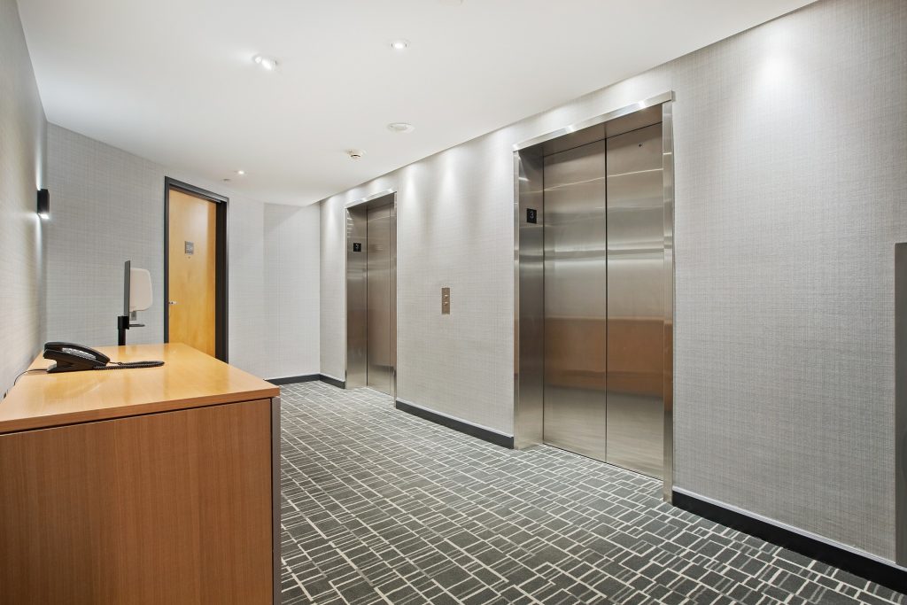 Elevator foyer image of duplex elevators