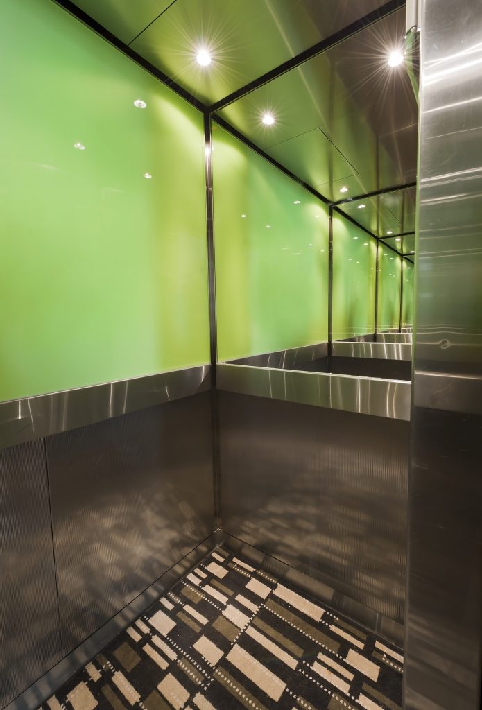 Green Lift Interior, Electra Lift Interior